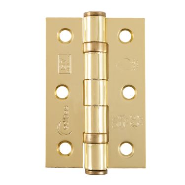 Click Here To Enlarge This Photo Of Eclipse 14103 Grade 7 Polished Brass (Mild Steel) Ball Bearing Hinges 76 x 51 x 2mm
