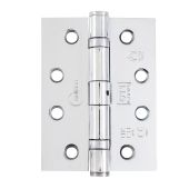 Eclipse 14934 Grade 11 Polished Chrome (Mild Steel) Ball Bearing Hinges 102 x 76 x 2.7mm