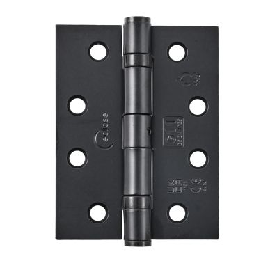 Click Here To Enlarge This Photo Of Eclipse 14112 Grade 11 Matt Black (Mild Steel) Ball Bearing Hinges 102 x 76 x 2.7mm