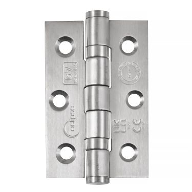 Click Here To Enlarge This Photo Of Eclipse 14852 Grade 7 Satin Stainless Steel Ball Bearing Hinges 76 x 51 x 2mm