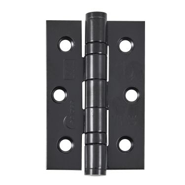 Click Here To Enlarge This Photo Of Eclipse 14917 Grade 7 Matt Black (Stainless Steel) Ball Bearing Hinges 76 x 51 x 2mm