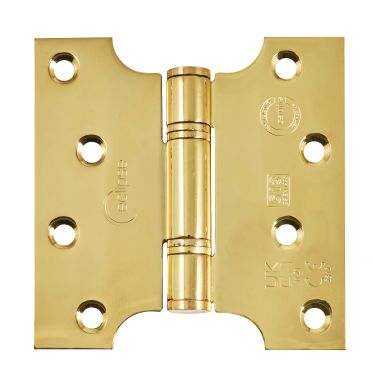 Click Here To Enlarge This Photo Of Eclipse 14991 Grade 13 Polished Brass (Stainless Steel) Parliament Hinges 102 x 51 x 102mm