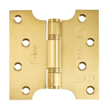 Click Here To Enlarge This Photo Of Eclipse 14989SBP Grade 13 Satin Brass (Stainless Steel) Parliament Hinges 102 x 51 x 102mm