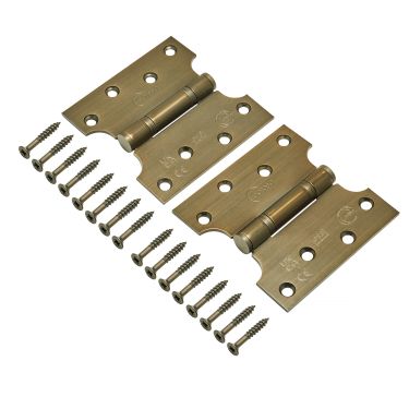 Click Here To Enlarge This Photo Of Eclipse 14989MAB Grade 13 Matt Antique Brass (Stainless Steel) Parliament Hinges 102 x 51 x 102mm