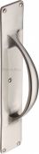 V1155-SN Heritage Brass Door Pull Handle on Plate Satin Nickel Finish