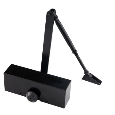 Click Here To Enlarge This Photo Of Eclipse 28779 Fixed Size 3 Overhead Door Closer with Matt Black Cover & Arm