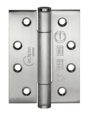 Click Here To Enlarge This Photo Of Eclipse 14329 Grade 14 Satin Stainless Steel (SS304) Concealed Bearing Hinges 102 x 76 x 3mm