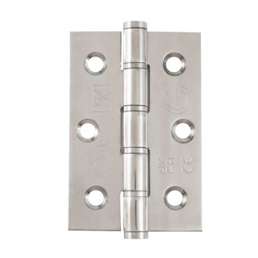Click Here To Enlarge This Photo Of Eclipse 14880 Grade 7 Satin Stainless Steel Washered Hinges 76 x 51 x 2mm
