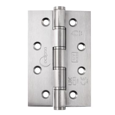 Click Here To Enlarge This Photo Of Eclipse 14908 Grade 7 Satin Stainless Steel Washered Hinges 102 x 67 x 2.5mm