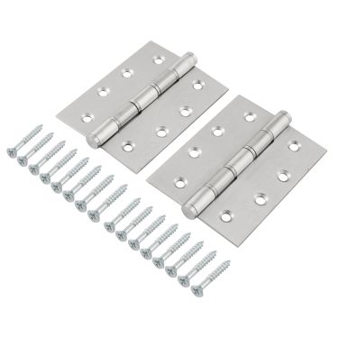 Click Here To Enlarge This Photo Of Eclipse 14848 Grade 7 Polished Stainless Steel Washered Hinges 102 x 76 x 2mm