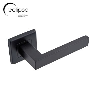 Click Here To Enlarge This Photo Of Eclipse 34767 Matt Black Square Lever on Square Rose