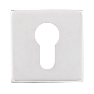 Click Here To Enlarge This Photo Of Eclipse 34581 Polished Stainless Steel Square Euro Profile Escutcheon