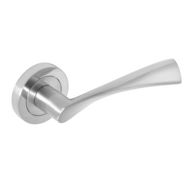 Click Here To Enlarge This Photo Of Eclipse 62116 Satin Chrome 'Monza' Lever on Round Rose Set (Freestyle Range)