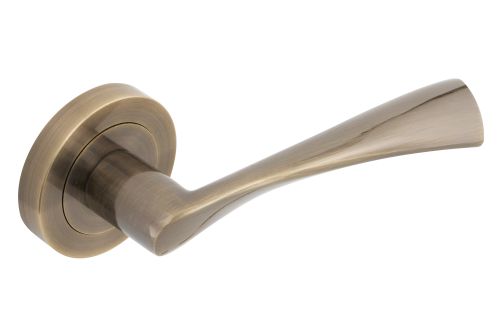 Click Here To Enlarge This Photo Of Eclipse 62113 Antique Bronze 'Monza' Lever on Round Rose Set (Freestyle Range)
