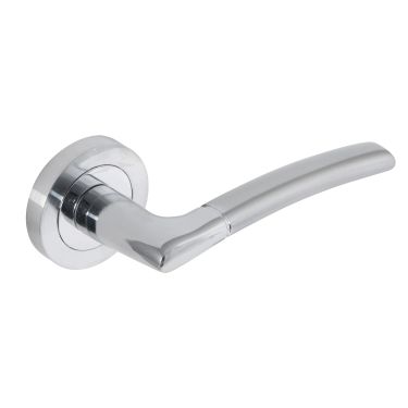 Click Here To Enlarge This Photo Of Eclipse 62115 Polished/Satin Chrome 'Tifosi' Lever on Round Rose Set (Freestyle Range)