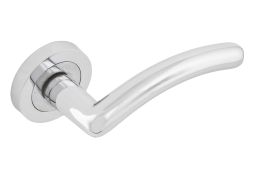 Eclipse 31693 Polished Chrome 'Clarrisa' Lever on Round Rose Set (Insignia Range)