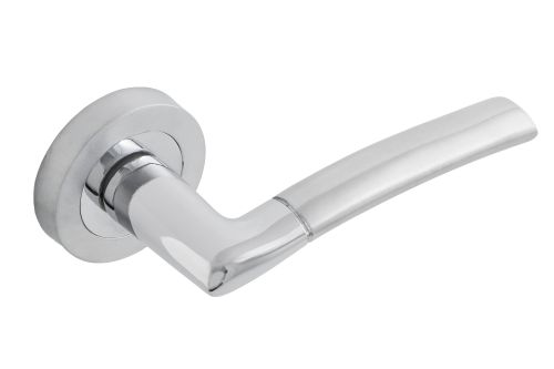 Click Here To Enlarge This Photo Of Eclipse 63115 Polished/Satin Chrome 'Tifosi' Lever on Round Rose Set (Insignia Range)