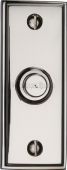 V1180-PNF Heritage Brass Bell Push 3" x 1" Polished Nickel Finish