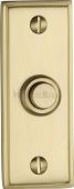 V1180-SB Heritage Brass Bell Push 3" x 1" Satin Brass Finish