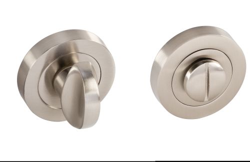 Click Here To Enlarge This Photo Of Eclipse 63691 Satin Nickel Thumbturn & Release on Round Rose (Insignia Range)