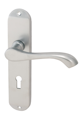 Click Here To Enlarge This Photo Of Eclipse 37697 Satin Chrome 'Cadenza' Lever Lock Set