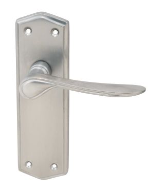 Click Here To Enlarge This Photo Of Eclipse 63009 Satin Chrome 'Steller' Lever Latch Set