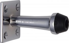 V1190 76-PC Heritage Brass Wall Mounted Door Stop 76mm Polished Chrome Finish