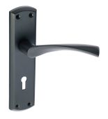 Eclipse 63721 Matt Black 'Monza' Lever Lock Set