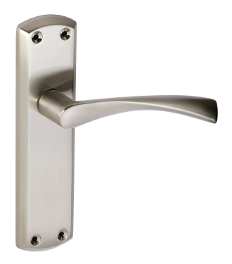 Click Here To Enlarge This Photo Of Eclipse 63726 Satin Nickel 'Monza' Lever Latch Set