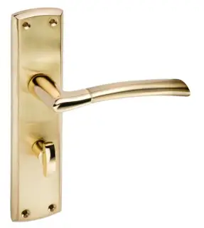 Eclipse 63151 Polished/Satin Brass 'Tifosi' Lever Bathroom Set