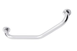 Eclipse 80021 Polished Chrome 400mm x 32mm Angled Grab Rail with Concealed Fixings