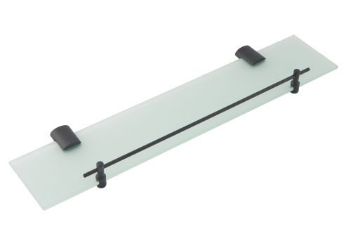 Click Here To Enlarge This Photo Of Eclipse 80135 (801 Series) Matt Black Glass Shelf