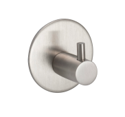 Eclipse 34737 Satin Stainless Steel Self Adhesive Single Coat Hook