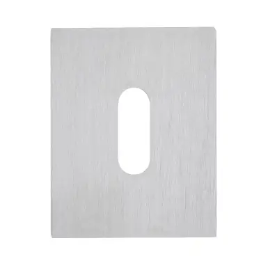Click Here To Enlarge This Photo Of Eclipse 34761 Satin Stainless Steel 45x60x2mm Self Adhesive Key Hole Escutcheon