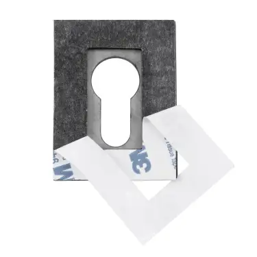 Click Here To Enlarge This Photo Of Eclipse 34764 Polished Stainless Steel 45x60x2mm Self Adhesive Euro Profile Escutcheon