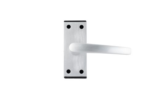 Click Here To Enlarge This Photo Of Eclipse 32009 Satin Anodised Aluminium Alderney Black End Lever Latch Set