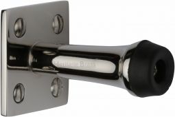 V1190-PNF Heritage Brass Wall Mounted Door Stop 64mm Polished Nickel Finish