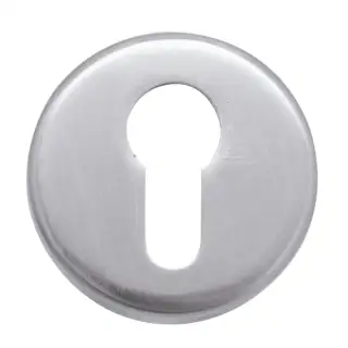 Eclipse 39908 Satin Anodised Aluminium Eurotek Euro Profile Escutcheon &lpar;metal inner&rpar;