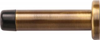 V1192 64-AT Heritage Brass Projection Door Stop 64mm (75mm projection inc buffer) Antique Brass Finish