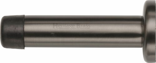 Click Here To Enlarge This Photo Of V1192 64-MB Heritage Brass Projection Door Stop 64mm (75mm projection inc buffer) Matt Bronze Finish