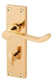 Eclipse 25673 Victorian Scroll Polished Brass Contract Lever Bathroom Set
