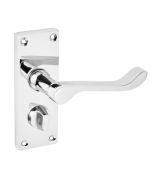 Eclipse 31318 Victorian Scroll Polished Chrome 'Picasso' Lever Privacy Set