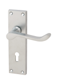 Eclipse 37315 Victorian Scroll Satin Chrome 'Picasso' Lever Lock Set