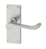 Eclipse 37316 Victorian Scroll Satin Chrome 'Picasso' Lever Latch Set