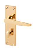 Eclipse 25663 Victorian Straight Polished Brass Contract Lever Bathroom Set