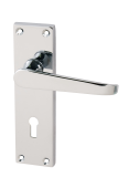Eclipse 31801 Victorian Straight Polished Chrome 'Cezanne' Lever Lock Set