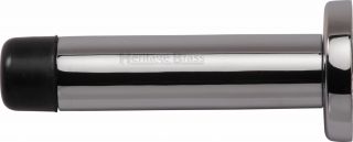 V1192 64-PC Heritage Brass Projection Door Stop 64mm (75mm projection inc buffer) Polished Chrome Finish