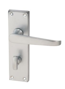 Click Here To Enlarge This Photo Of Eclipse 37292 Victorian Straight Satin Chrome 'Cezanne' Lever Bathroom Set