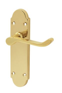 Click Here To Enlarge This Photo Of Eclipse 25311 Chromaxe Polished Brass Lever Latch Set