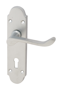 Click Here To Enlarge This Photo Of Eclipse 37806 Chromaxe Satin Chrome Lever Lock Set